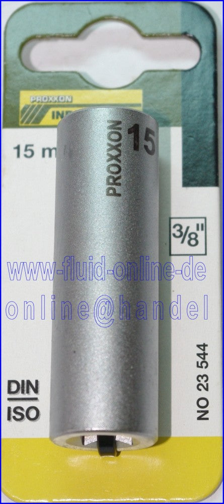 PROXXON 23544 Tiefbett Steckschlüsseleinsatz / Nuss 15mm Antrieb 10mm (3/8")