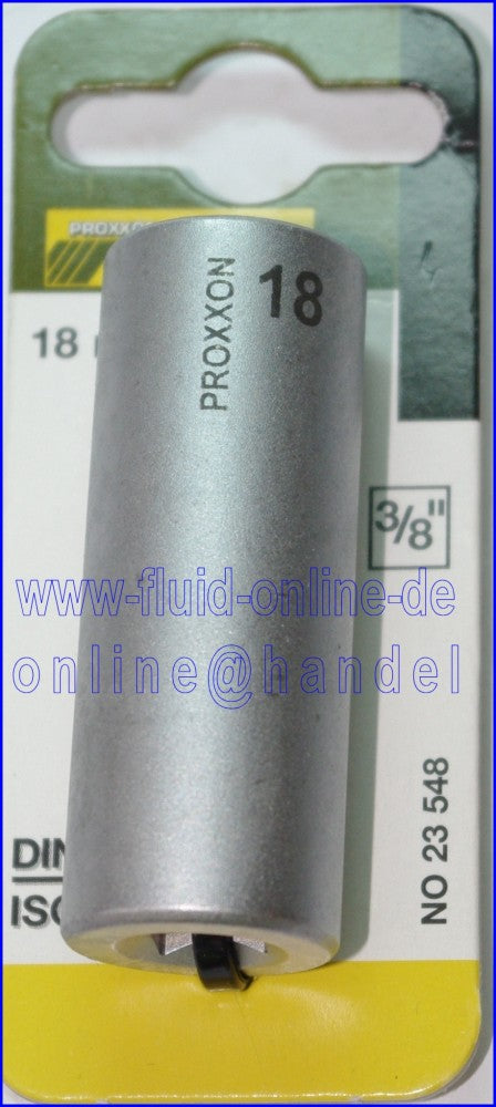 PROXXON 23548 Tiefbett Steckschlüsseleinsatz / Nuss 18mm Antrieb 10mm (3/8")