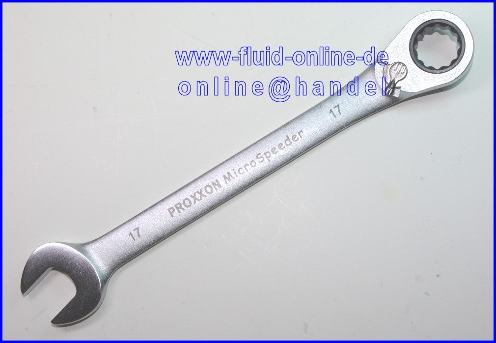 PROXXON 23139 MicroSpeeder 17mm Ratschen-Ringmaulschlüssel 15° Abwinklung