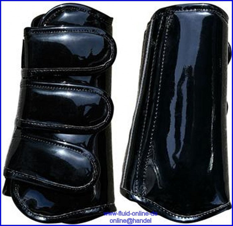 Harry's Horse Gamaschen Diamond Lack - Farbe: schwarz - Größe: XL