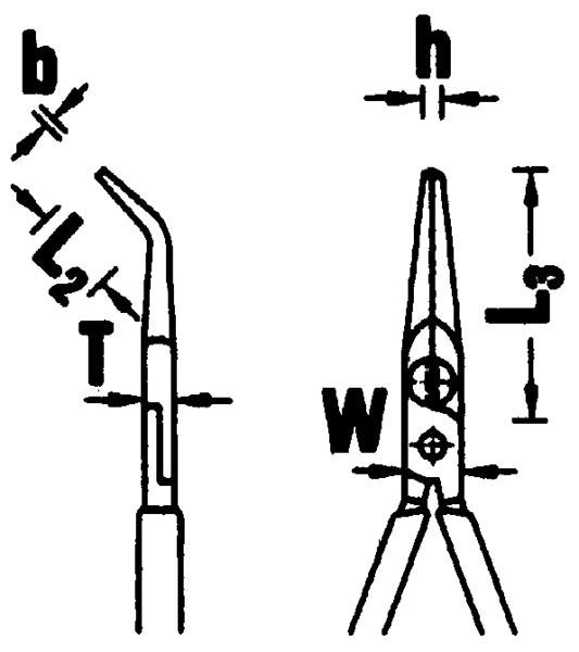 STAHLWILLE 6530 Flachrundzangen mit Schneide (Radio- oder Telefonzangen) Länge 200mm - 65303200