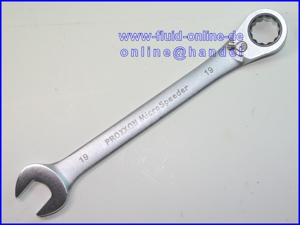 PROXXON 23141 MicroSpeeder 19mm Ratschen-Ringmaulschlüssel 15° Abwinklung