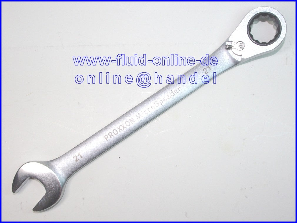 PROXXON 23143 MicroSpeeder 21mm Ratschen-Ringmaulschlüssel 15° Abwinklung