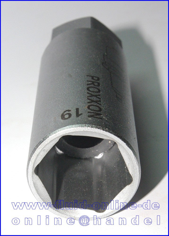 PROXXON 23445 Zündkerzen Nuss mit TPR Einlage 19mm Antrieb 12,5mm(1/2")