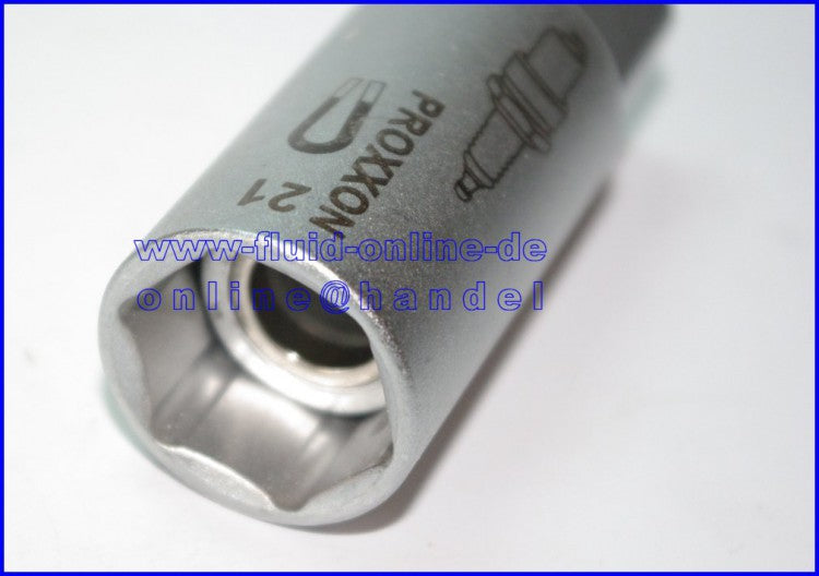 PROXXON 23396 Zündkerzen Nuss 21mm mit Magneteinsatz Antrieb 12,5mm(1/2")