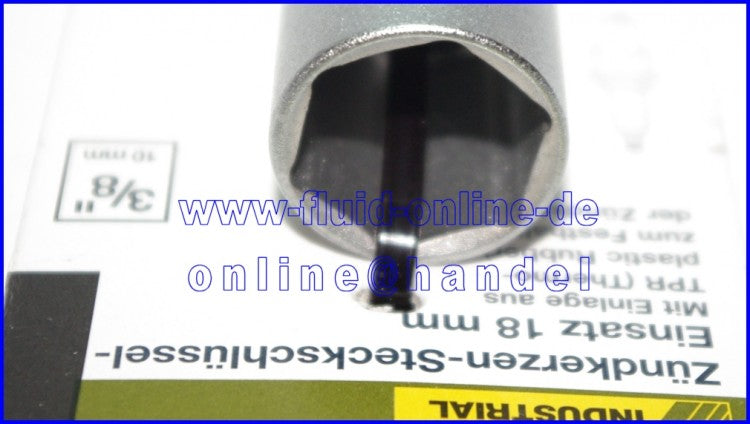 PROXXON 23551 Zündkerzen Nuss mit TPR Einlage 18mm Antrieb 10mm(3/8")