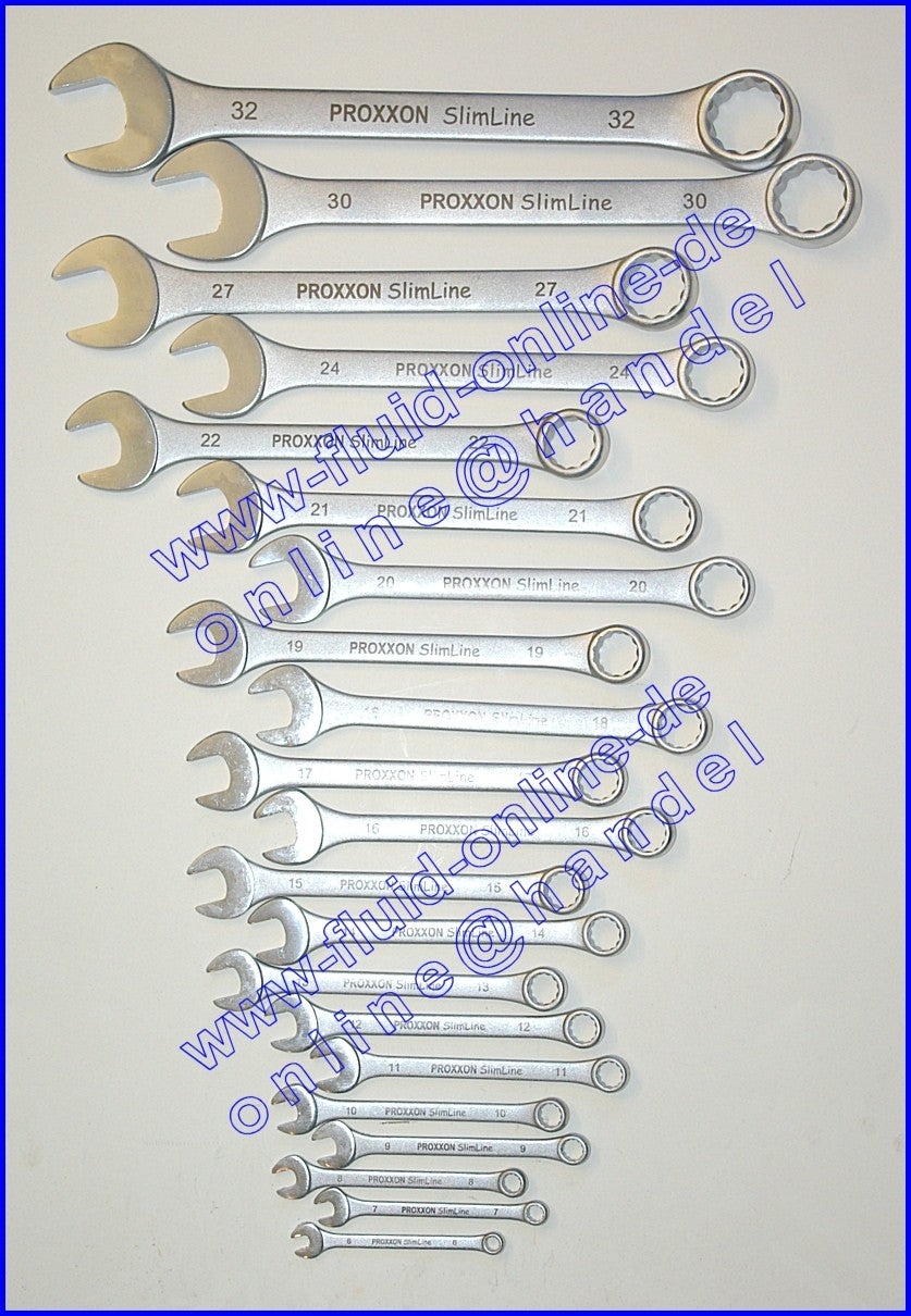 PROXXON 23822 Satz Ring-Maulschlüssel SW 6-32mm 21 teiliger Satz im Karton