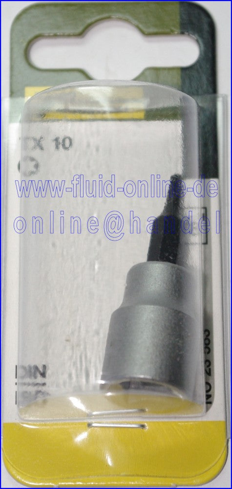 PROXXON 23583 TX10 Torx Einsatz Nuss Antrieb 10mm (3/8") ohne Bohrung