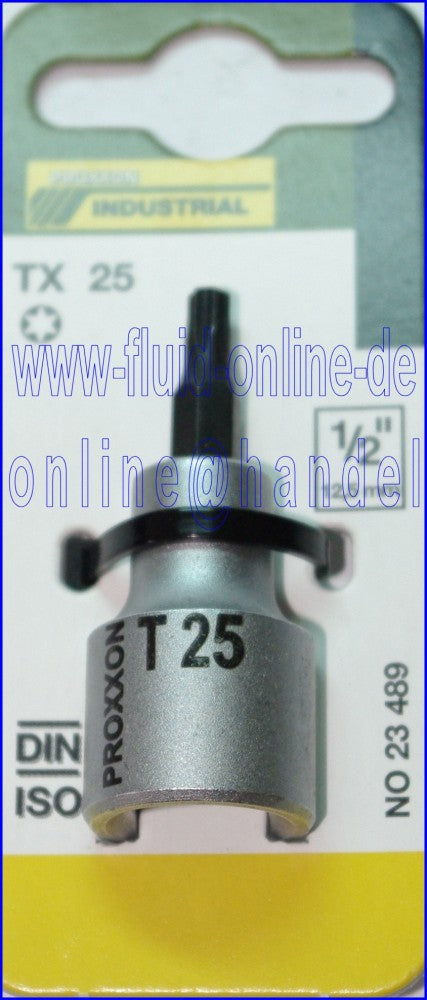 PROXXON 23489 TX25 TORX Einsatz Nuss 55mm lang Antrieb 12,5mm (1/2')