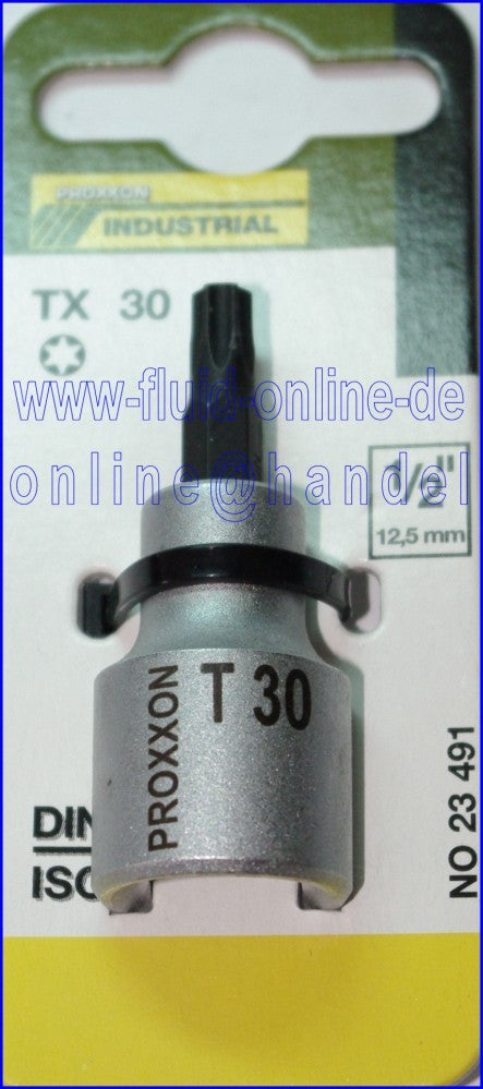 PROXXON 23491 TX30 TORX Einsatz Nuss 55mm lang Antrieb 12,5mm (1/2')