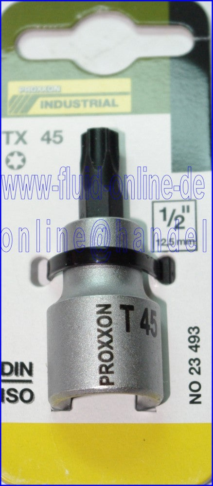 PROXXON 23493 TX45 TORX Einsatz Nuss 55mm lang Antrieb 12,5mm (1/2')