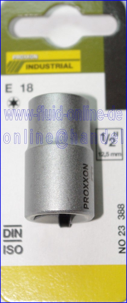 PROXXON 23388 Aussen Torx Einsatz Nuss E18 Antrieb 12,5mm (1/2")