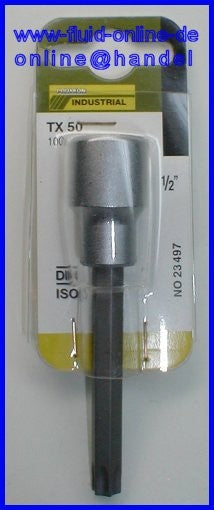 PROXXON 23497 TORX Einsatz Bit TX50 100mm lang Antrieb 12,5mm (1/2')