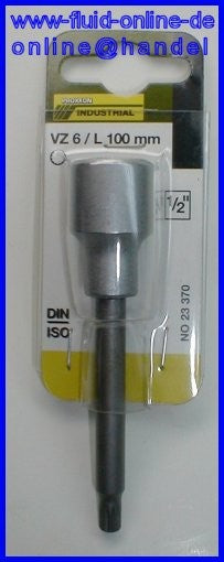 PROXXON 23370 Vielzahn XZN Einsatz Bit Nuss VZ6 Länge 100mm Antrieb 12,5mm (1/2")