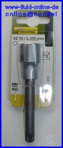 PROXXON 23372 Vielzahn XZN Einsatz Bit Nuss VZ10 Länge 100mm Antrieb 12,5mm (1/2")