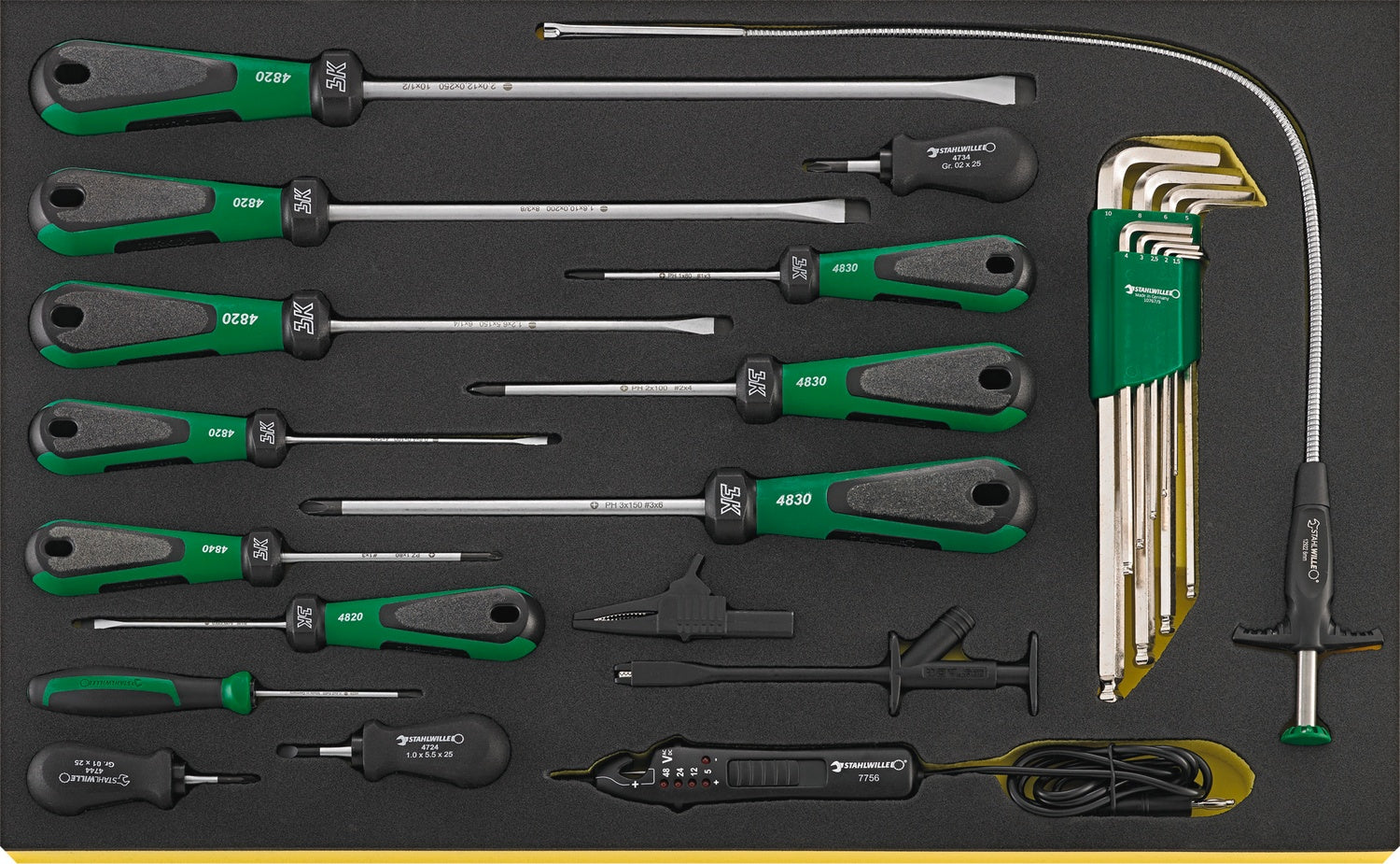 STAHLWILLE Schraubendrehersatz DRALL TCS 4724 / 4840 / 10767 - 96830706