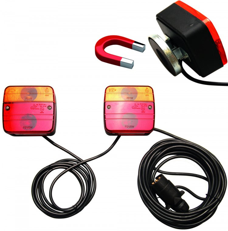 BGS 80960 Satz Lampen für Anhänger mit Magnethalter