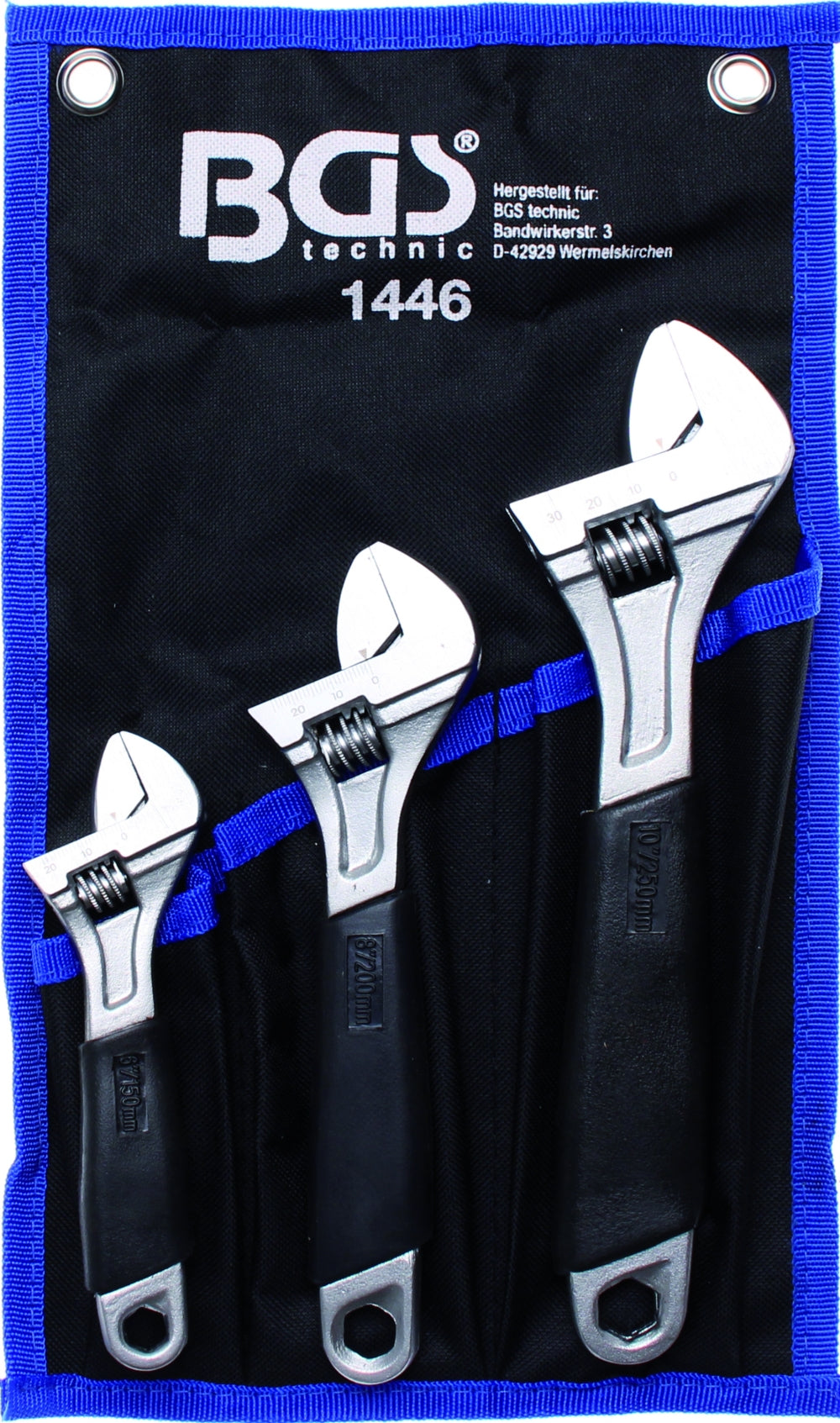 BGS 1446 Satz Rollgabelschlüssel 3 teilig inkl. Tasche