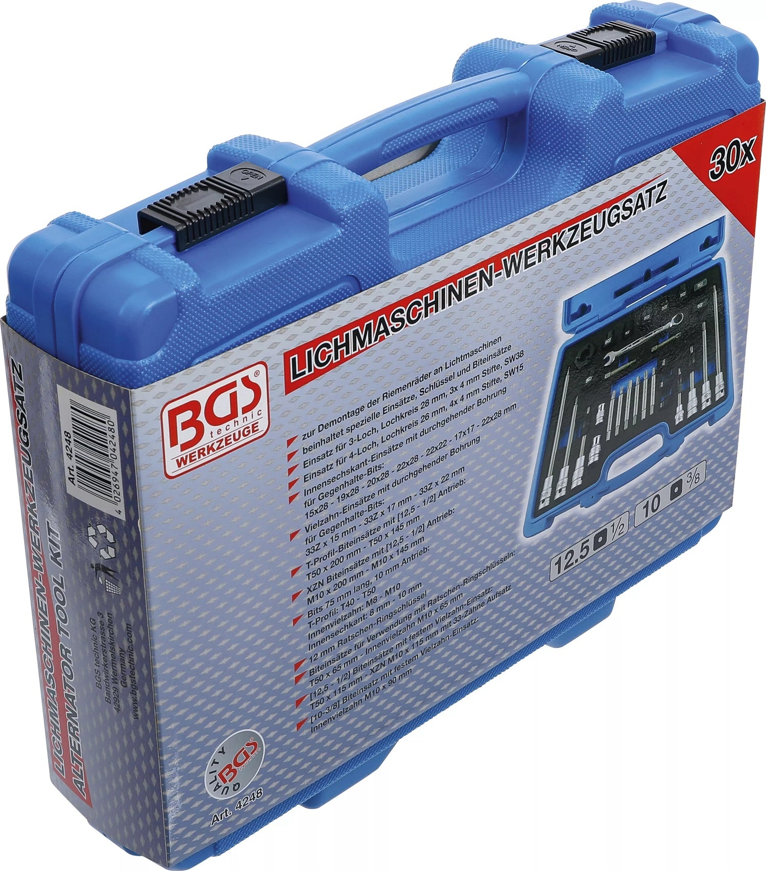 BGS 4248 Satz Werkzeug für Lichtmaschinen 30 teilig