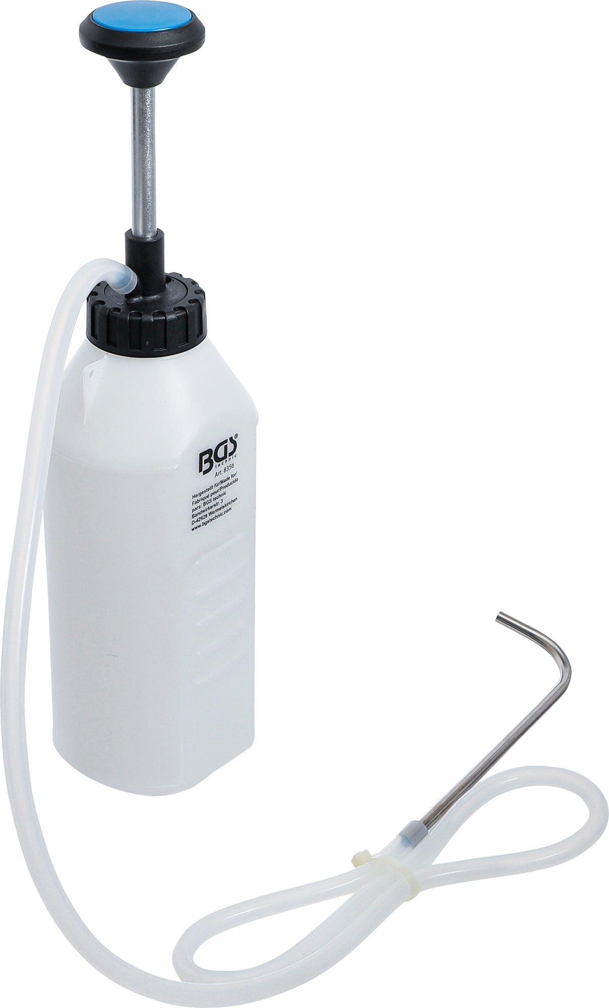 BGS 8356 Umfüllpumpe Einfüllpumpe Handpumpe 1 Liter für Öl Bremsflüssigkeit Reinigungsmittel