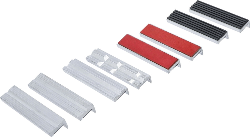 BGS 8442-1 Satz Schraubstock Schutzbacken aus Aluminium Breite 125mm 8 teilig