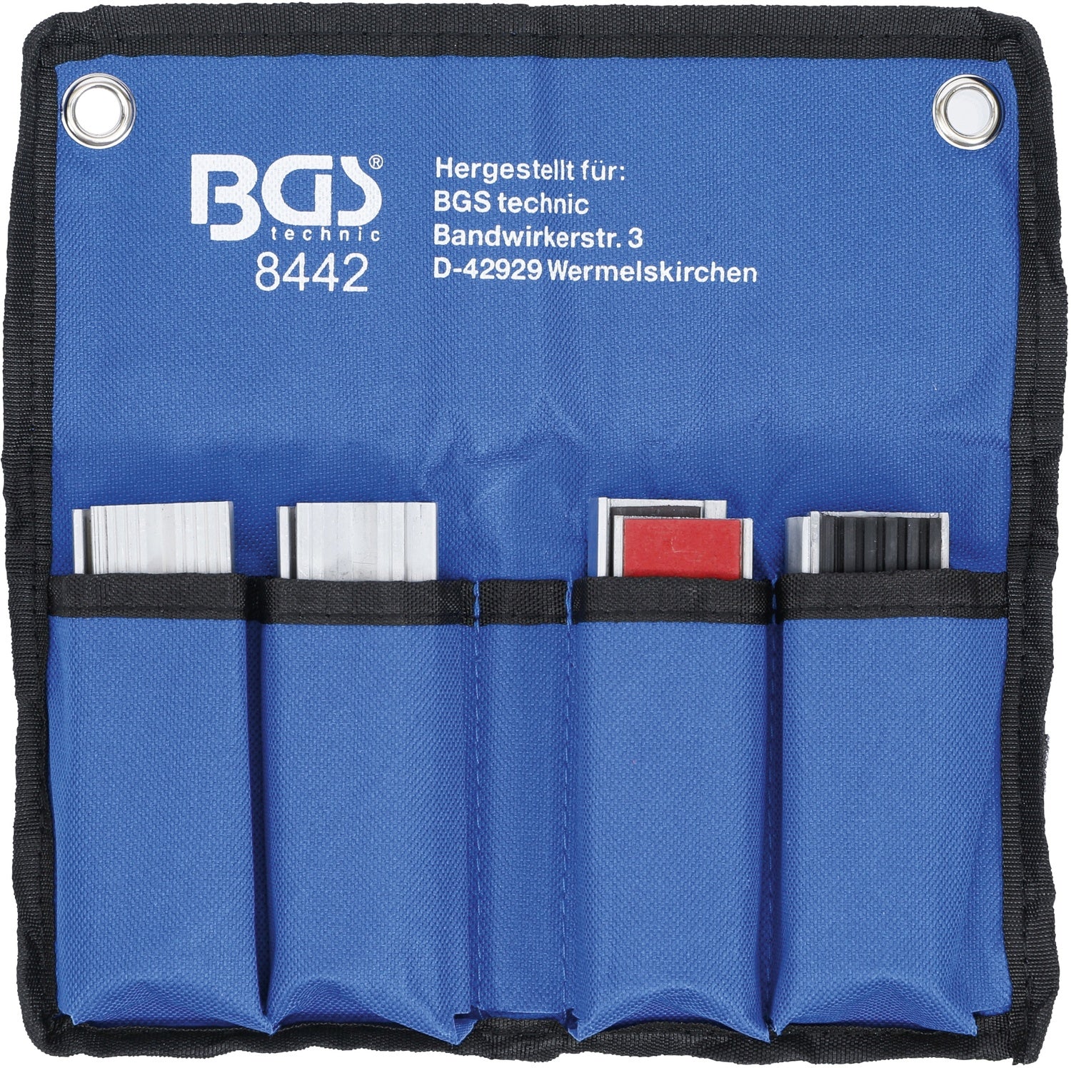 BGS 8442 Satz Schraubstock Schutzbacken aus Aluminium Breite 100mm 8 teilig