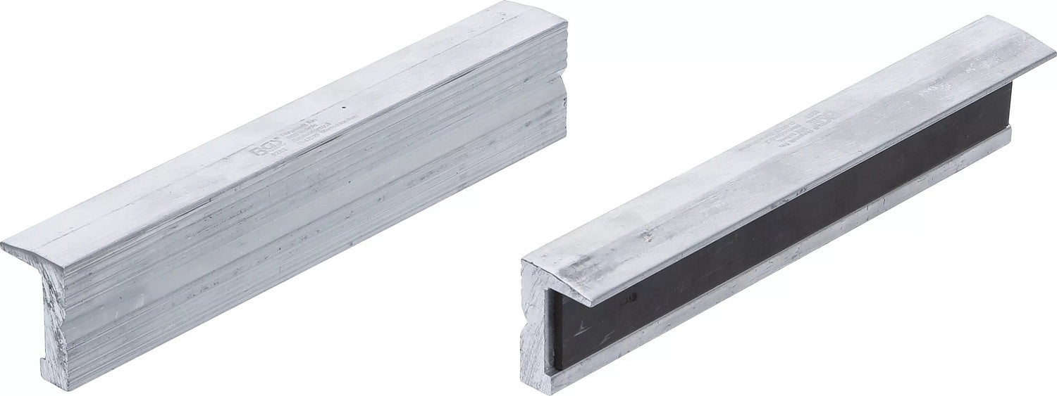 BGS 9283 Satz Schraubstock Schutzbacken aus Aluminium V Profil Breite 150mm 2 teilig