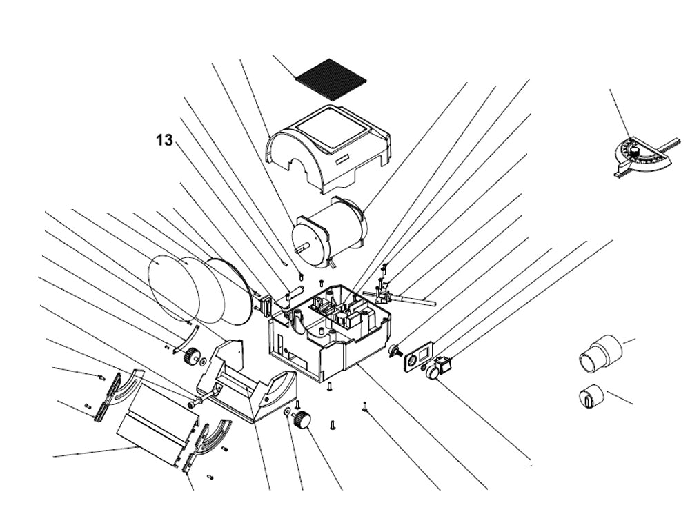 PROXXON 27060-13 Abdeckung Staubkanal für Tellerschleifgerät TG125/E