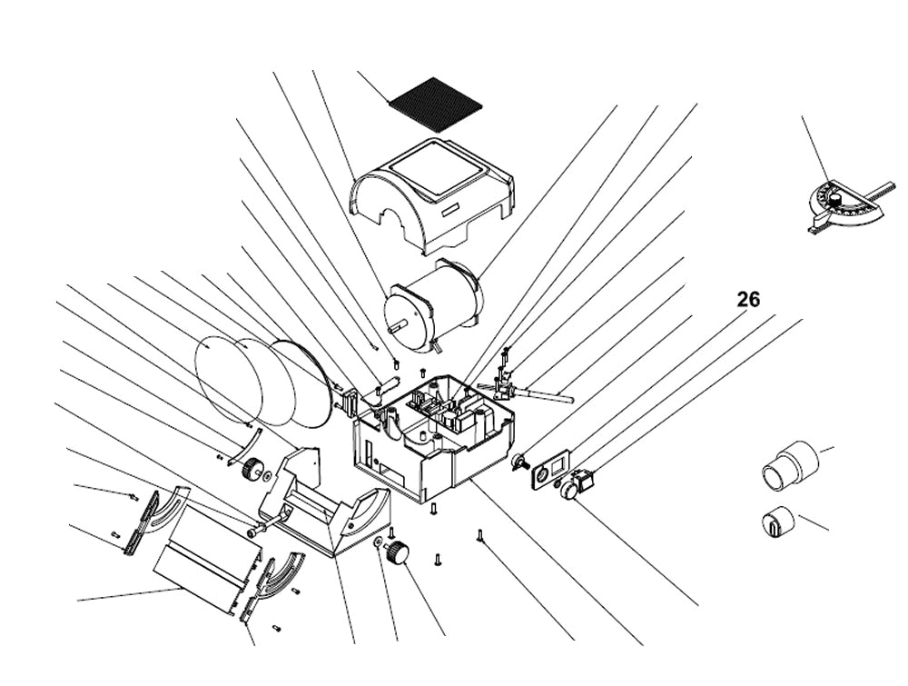 PROXXON 27060-26 Bedienpanel für Tellerschleifgerät TG125/E