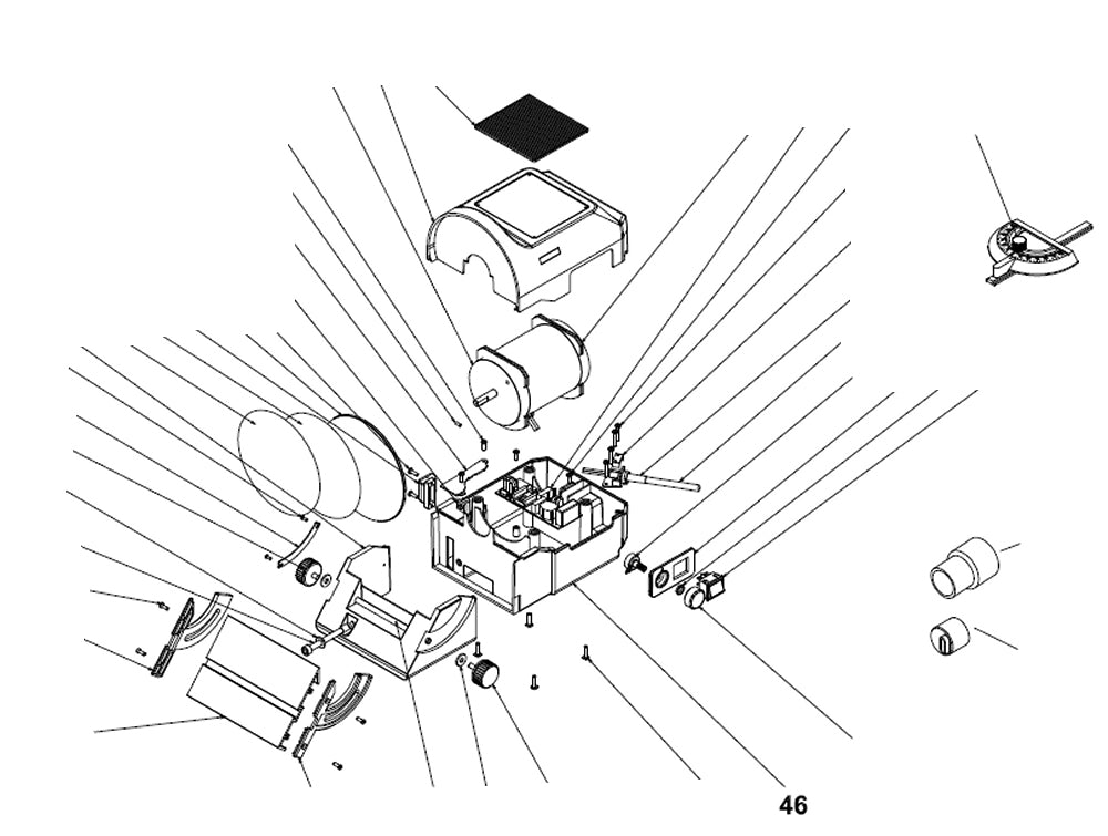 PROXXON 27060-46 Gehäuseunterteil für Tellerschleifgerät TG125/E