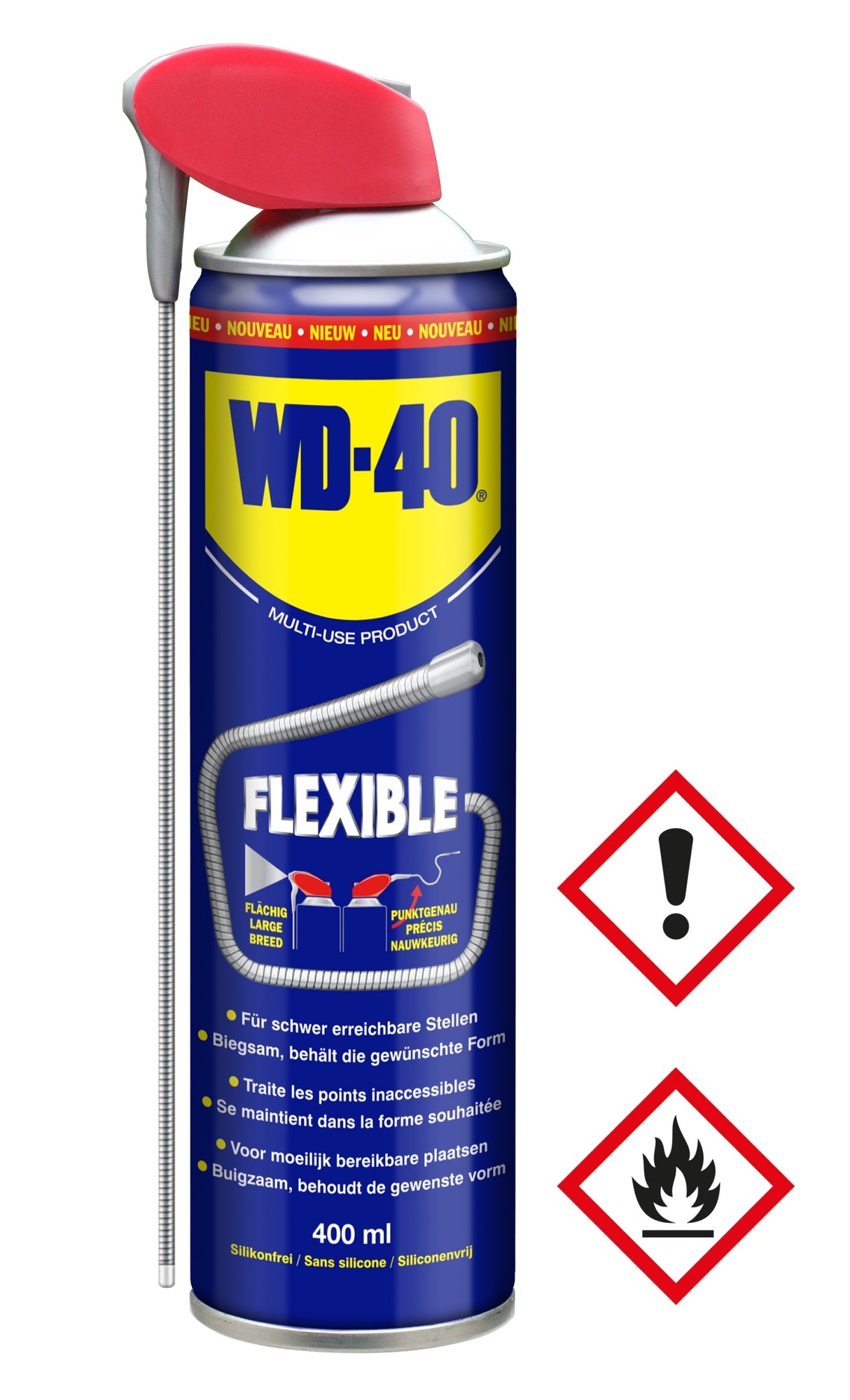 WD-40 Multifunktionsprodukt Flexible 400ml Dose mit biegsamen Sprührohr - WD40 31688