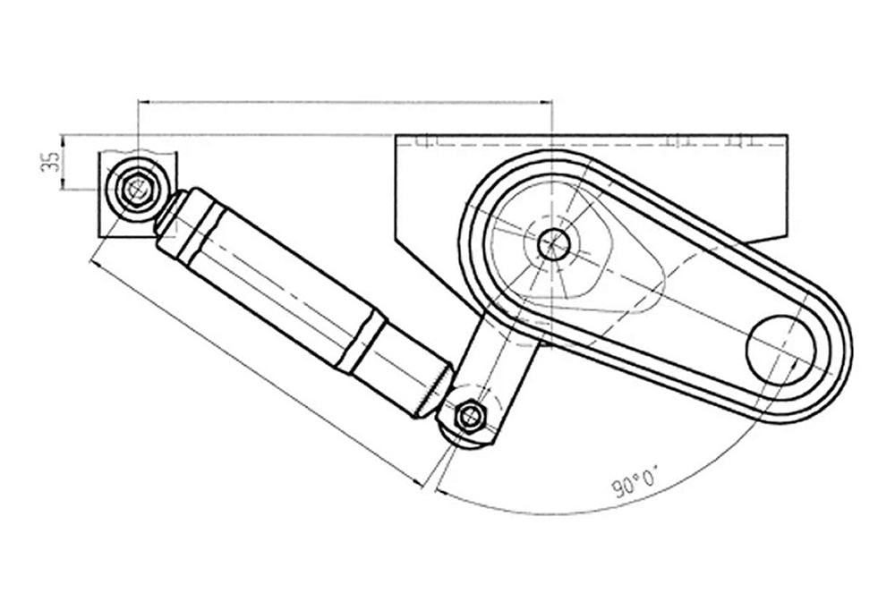 ALKO_1211502 AL-KO Stoßdämpferhalter 90x50mm 2 Stück Alko Stoßdämpfer