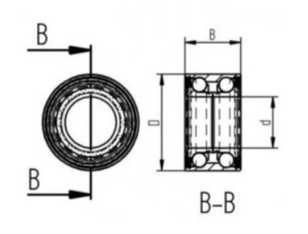 ALKO_1224803 AL-KO Kompaktlagersatz 2051 39 x 72 x 37mm Anhänger Caravan Alko