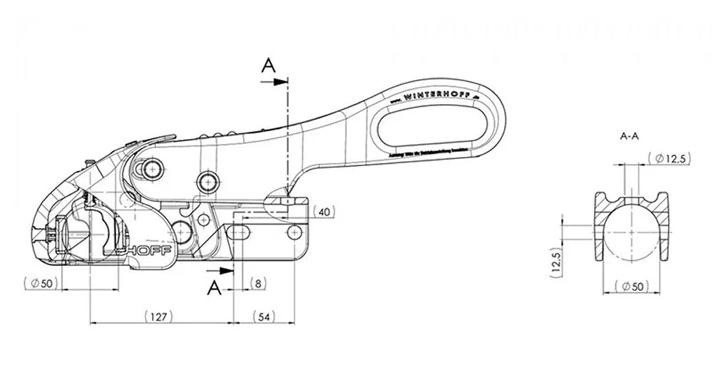 ALKO_1860848 Winterhoff Stabilisator Kupplung WS3000 Ø35-51 cm Anhängerkupplung