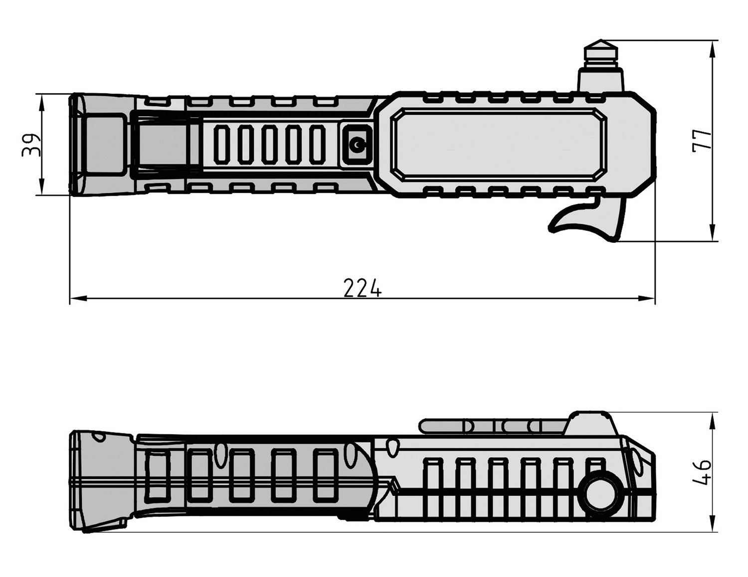 Basi 0004-0115 KFZ Multifunktions Notfallwerkzeug Nothammer Gurtschneider