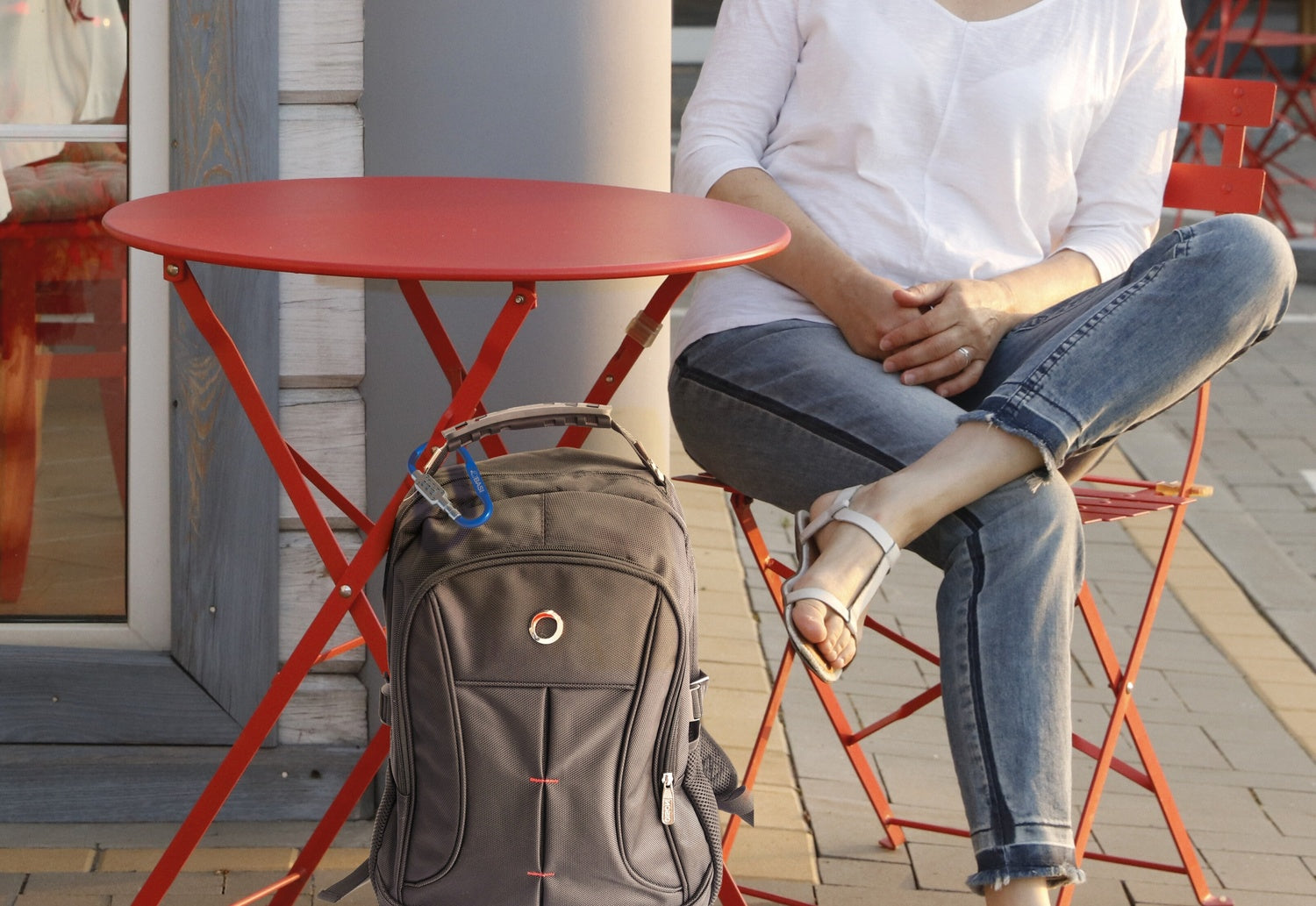 BASI 0006-0104-1300 Karabinerhaken Blau mit Zahlenschloss Schlüsselzubehör