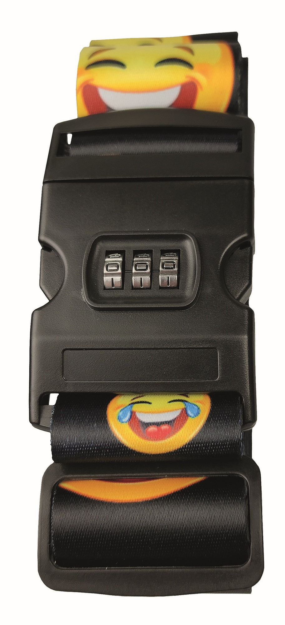 Basi 0006-0311 Koffergurt Emoji Smiley Länge 20cm Breite 5cm Gepäckgurt
