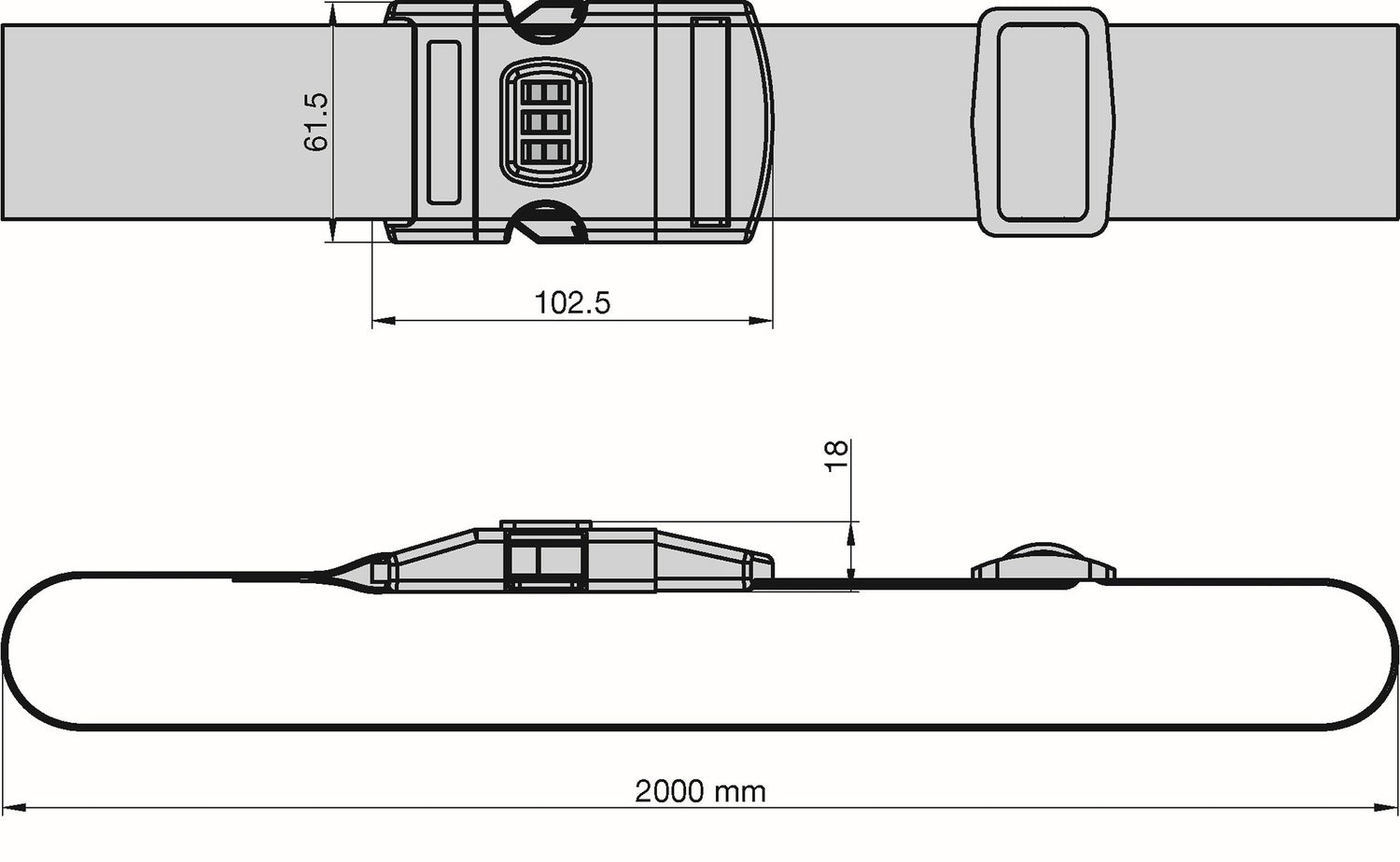 Basi 0006-0311 Koffergurt Emoji Smiley Länge 20cm Breite 5cm Gepäckgurt