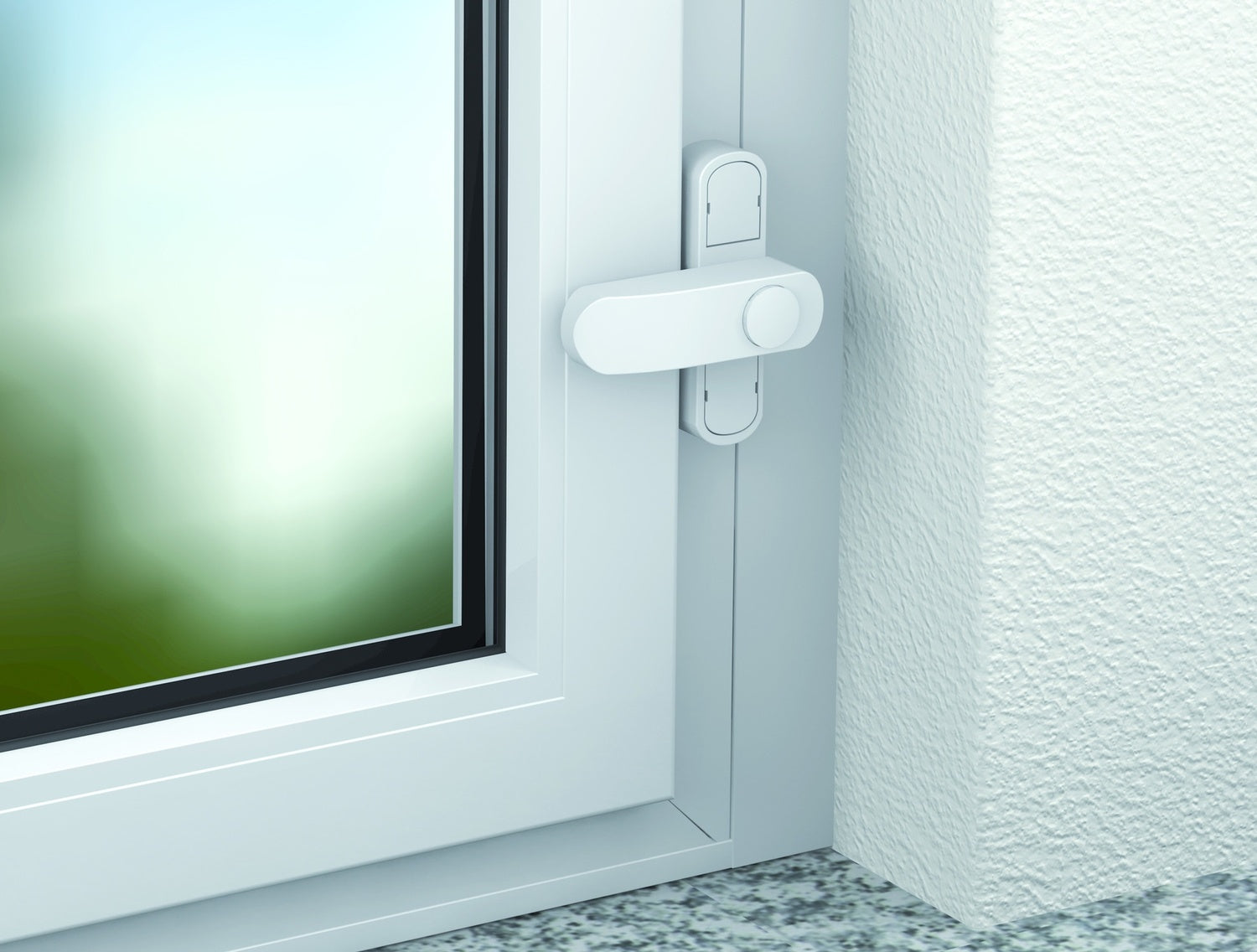 BASI FS 500 Zusatzsicherung Weiß Fenster Fenstertüren einflügelig - 1100-0050