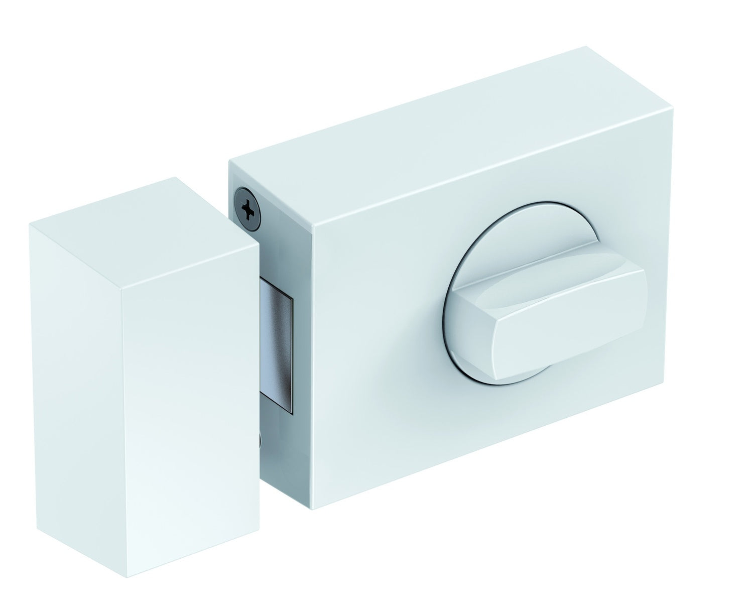 BASI KS 500-45 Weiß Türzusatzschloss Eckig Dornmaß 45mm