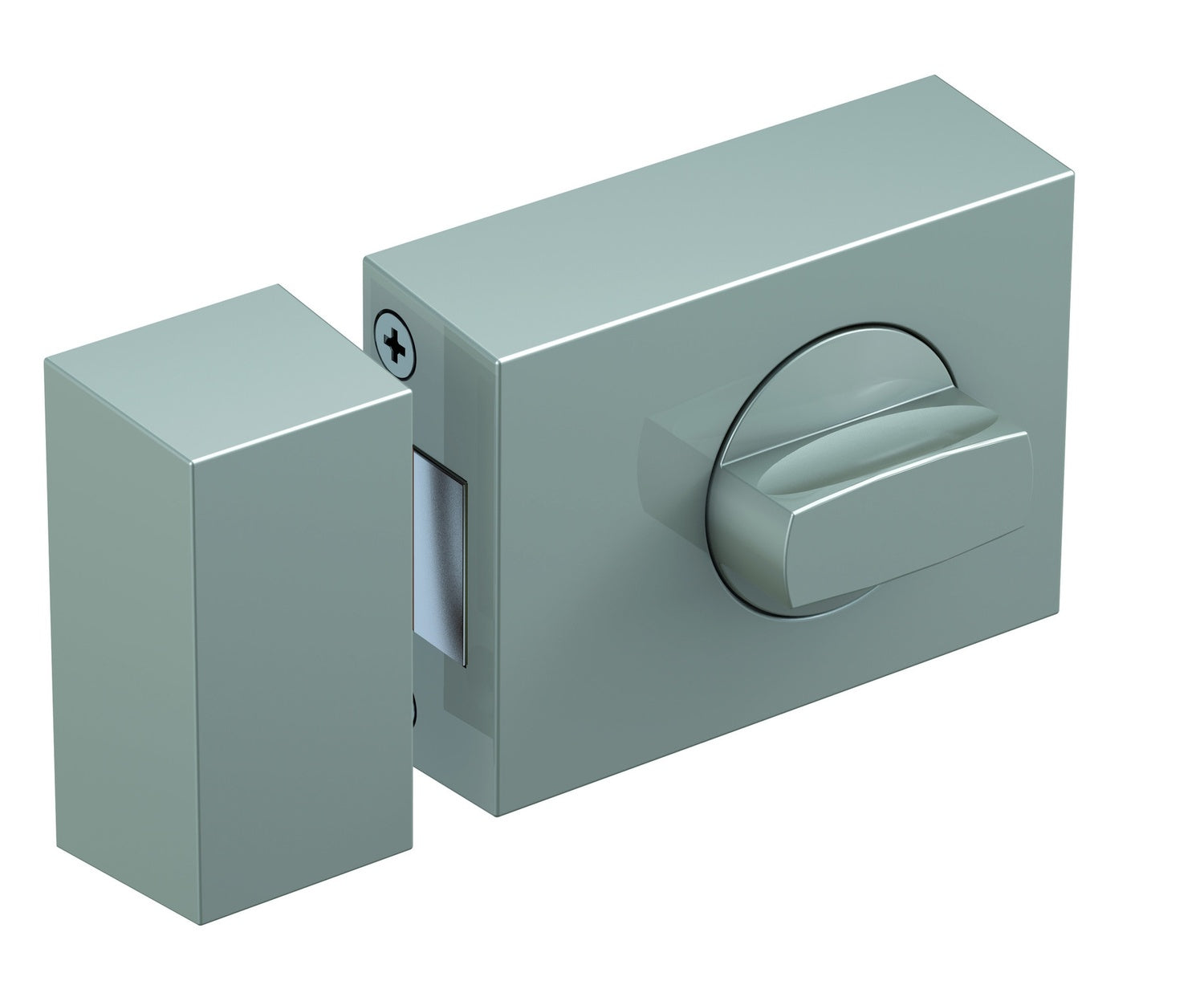 BASI KS 500-45 Silber Türzusatzschloss Eckig Dornmaß 45mm