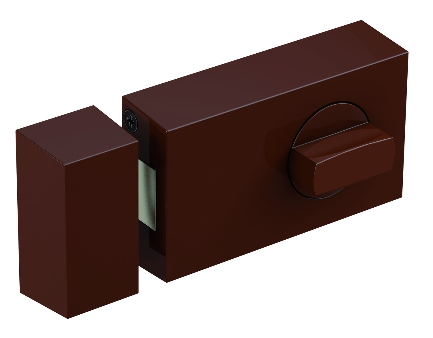 BASI KS 500-70 Braun Türzusatzschloss Eckig Dornmaß 70mm