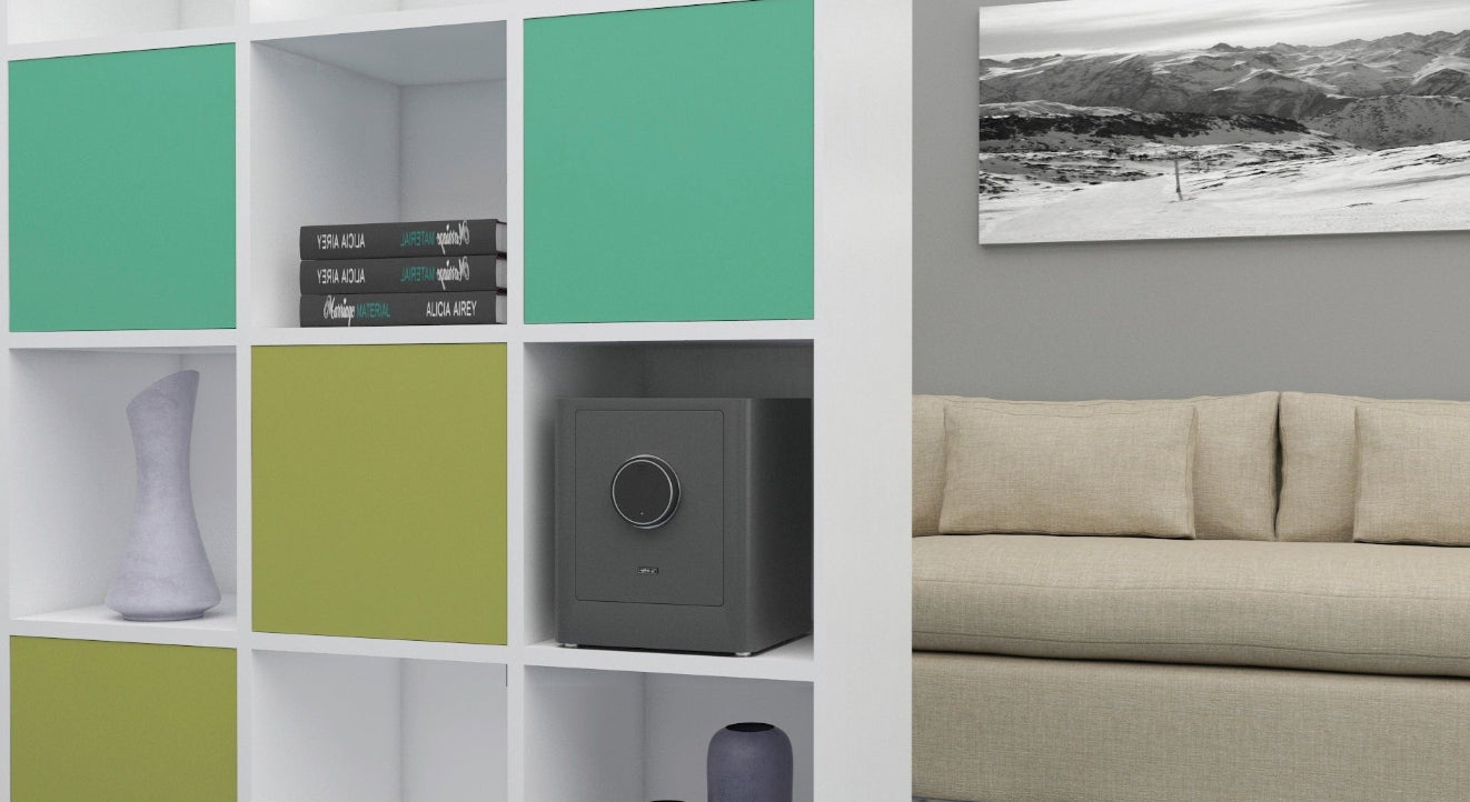 BASI mySafe Premium 350-Grau Elektronik Möbel Tresor Touch-Display