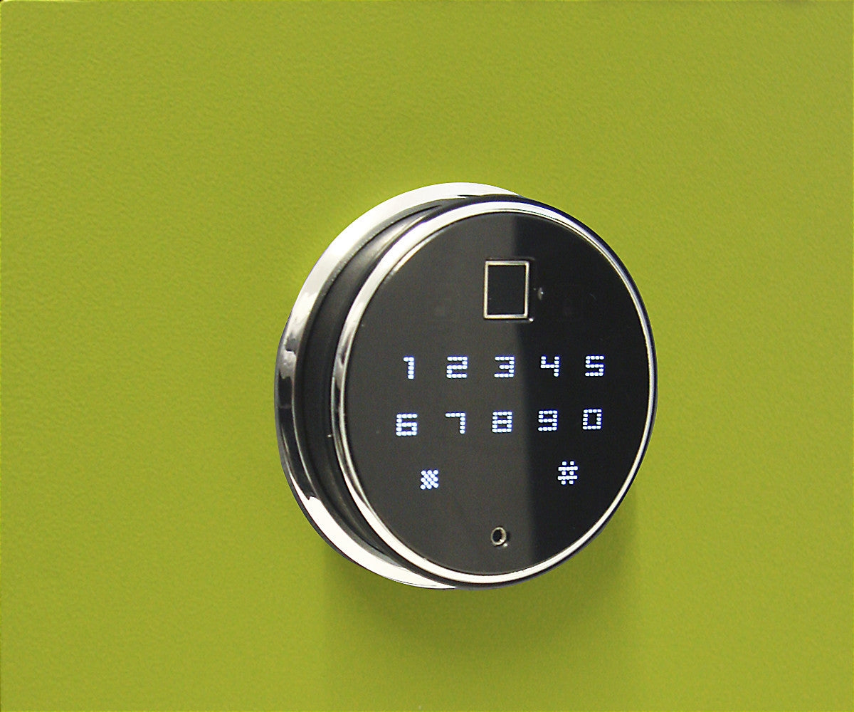 BASI mySafe Premium 350-Grün/Grau Elektronik Möbel Tresor Touch-Display