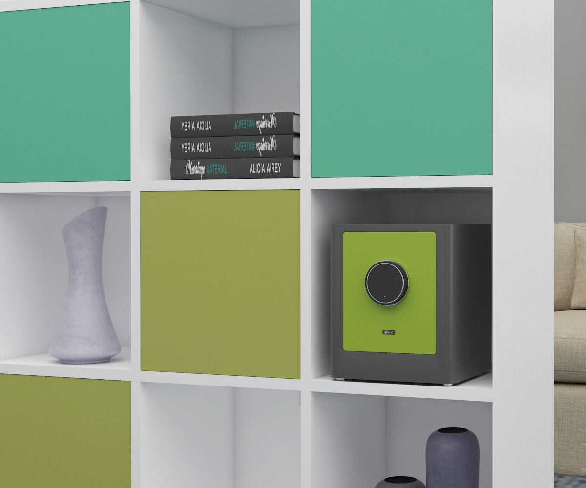 BASI mySafe Premium 350-Grün/Grau Elektronik Möbel Tresor Touch-Display