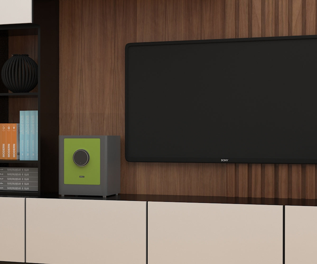 BASI mySafe Premium 350-Grün/Grau Elektronik Möbel Tresor Touch-Display