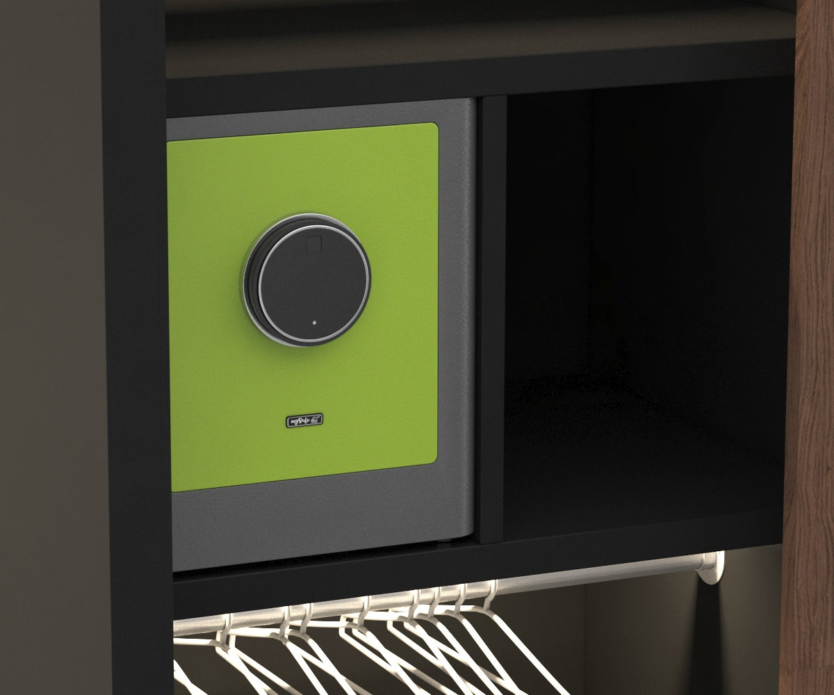 BASI mySafe Premium 350-Grün/Grau Elektronik Möbel Tresor Touch-Display