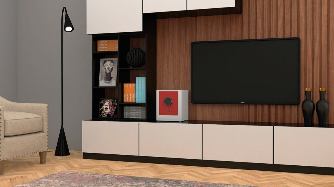 BASI mySafe Premium 350-Rot/Weiß Elektronik Möbel Tresor Touch-Display