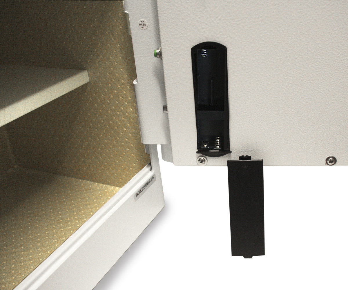 BASI mySafe Premium 350-Weiß Elektronik Möbel Tresor Touch-Display