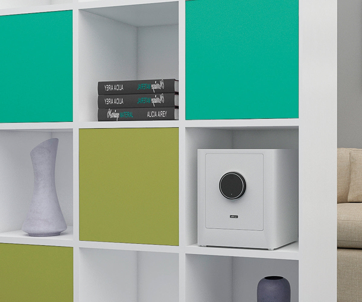 BASI mySafe Premium 350-Weiß Elektronik Möbel Tresor Touch-Display